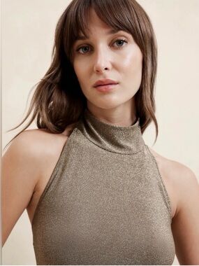 Banana Republic Metallic Halter Top